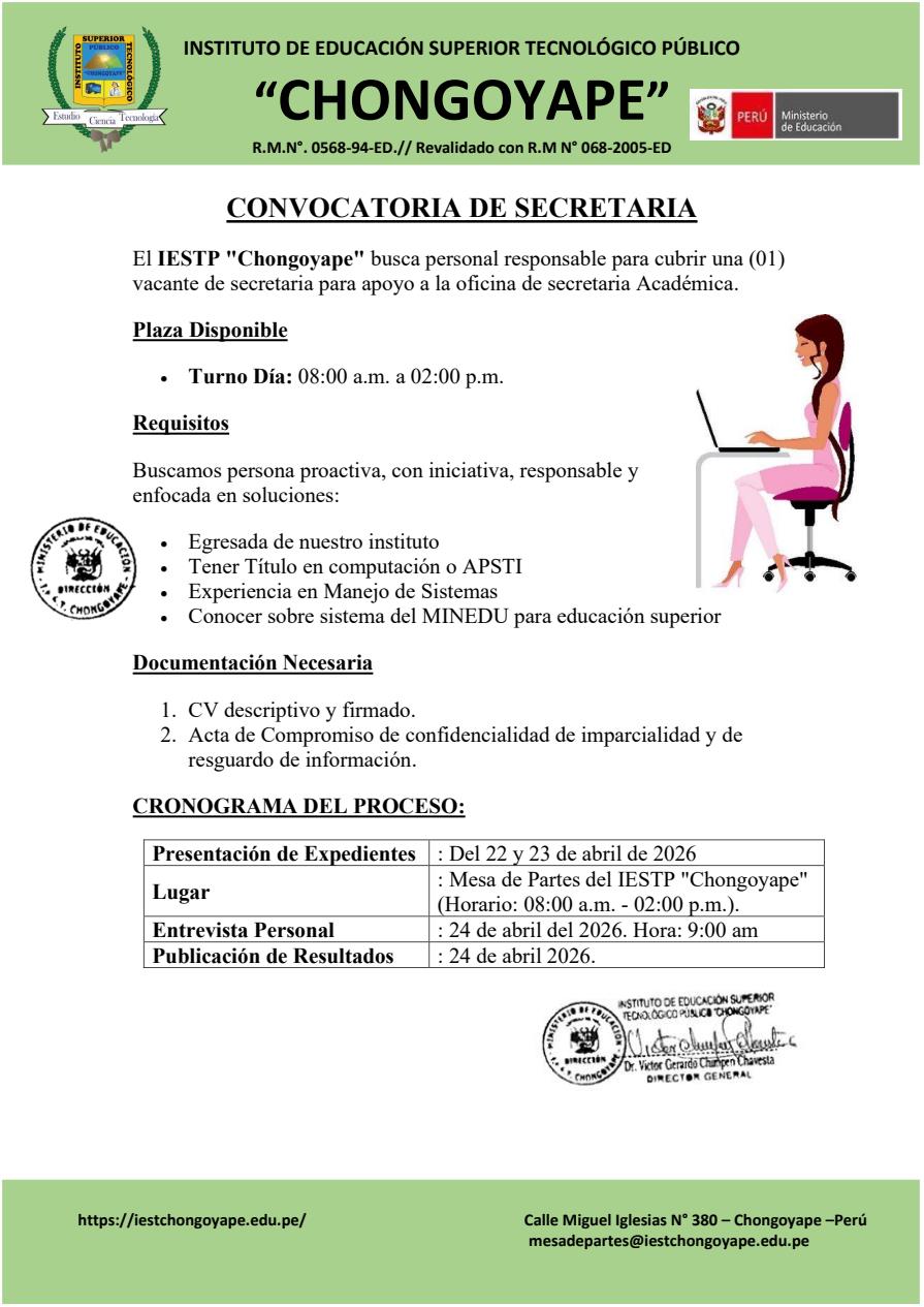 Convocatoria de Personal